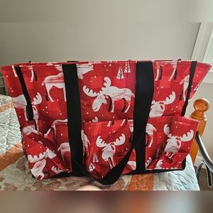 Thirty-one Zip-Top Organizing Utility Tote - Moose Pattern